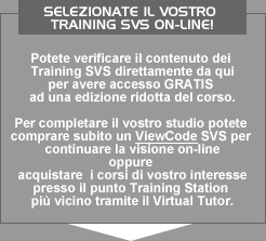 Verificate il contenuto dei Training SVS in realt virtuale da questa pagina per avere accesso GRATIS ad una edizione ridotta del corso